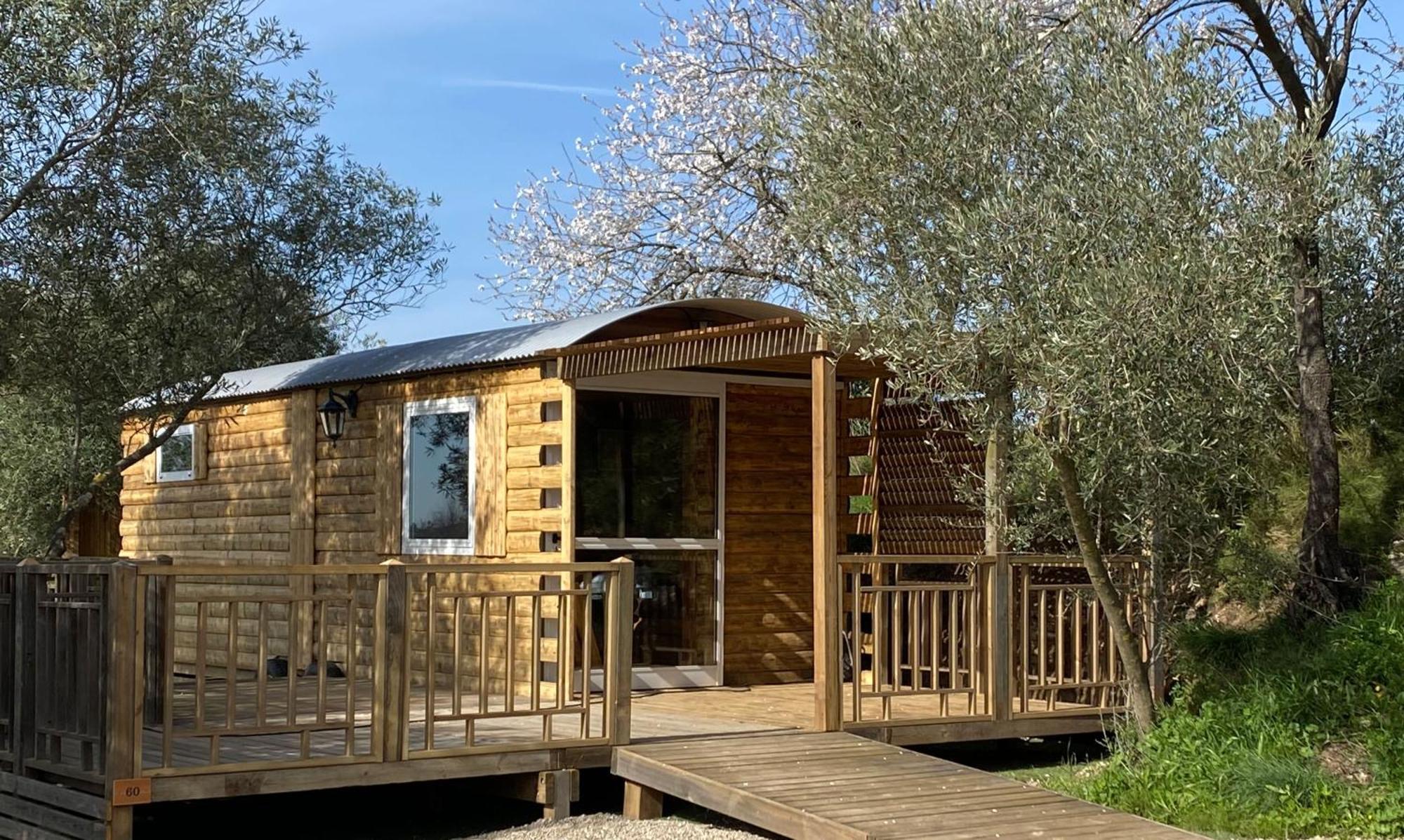 Camping Les Amandiers Castelnau-de-Guers Kültér fotó